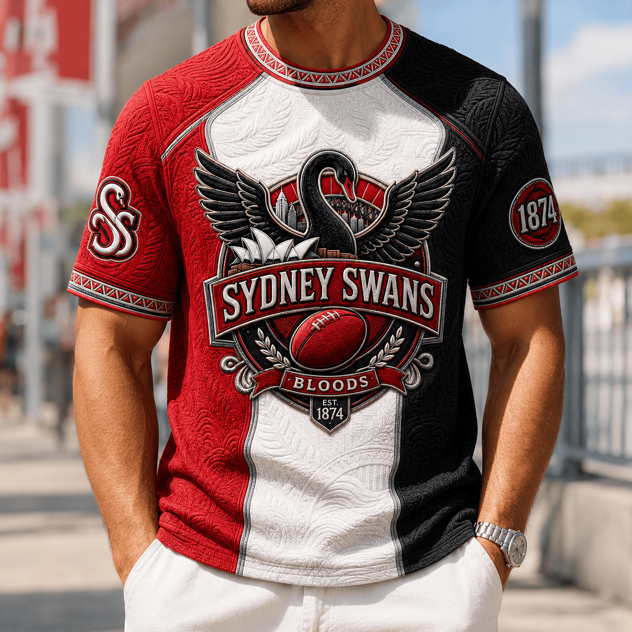 PREMIUM SNSW 3D EMBOSS SHIRT HQH