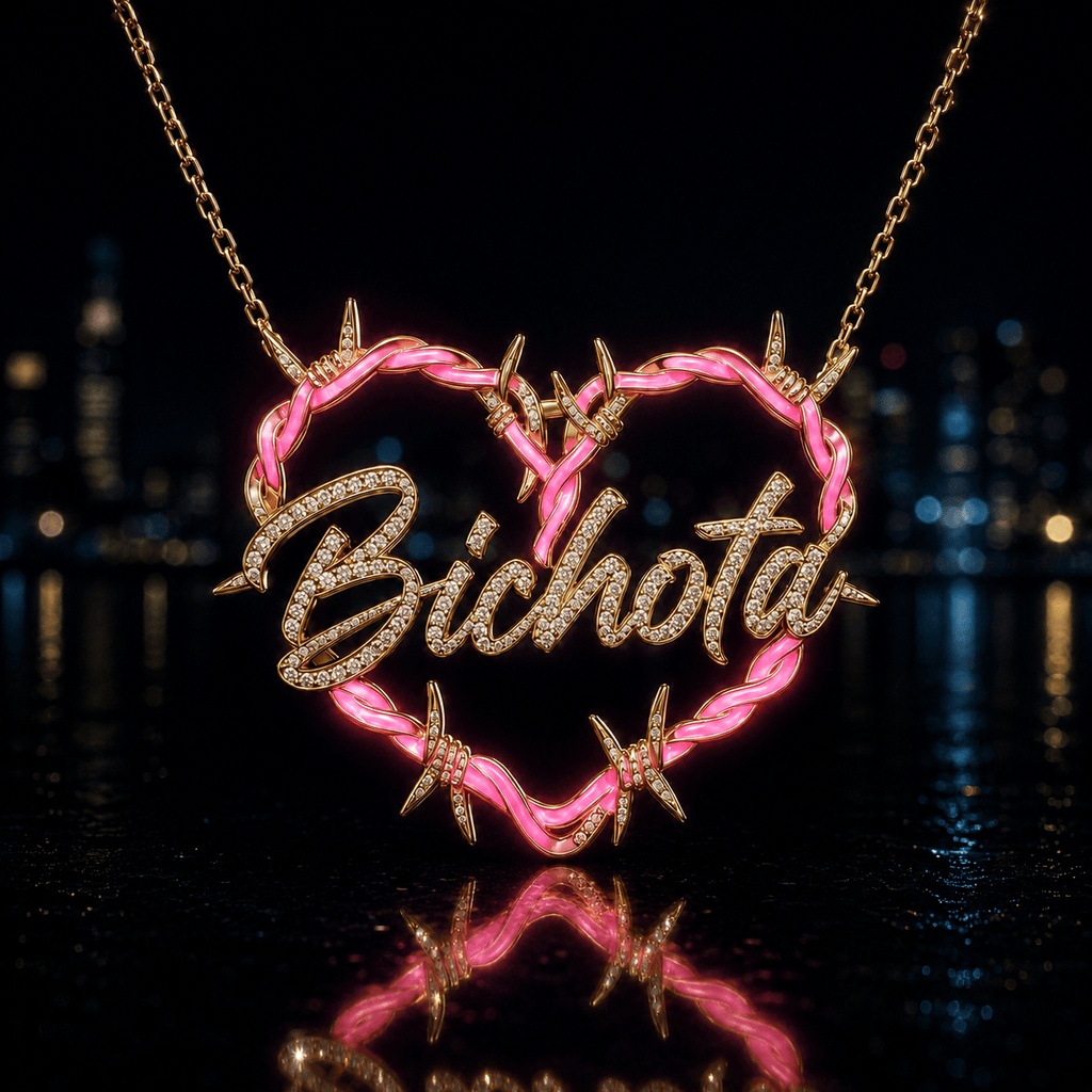 KRG Solid Gold Chain with Diamond Pendant BMD