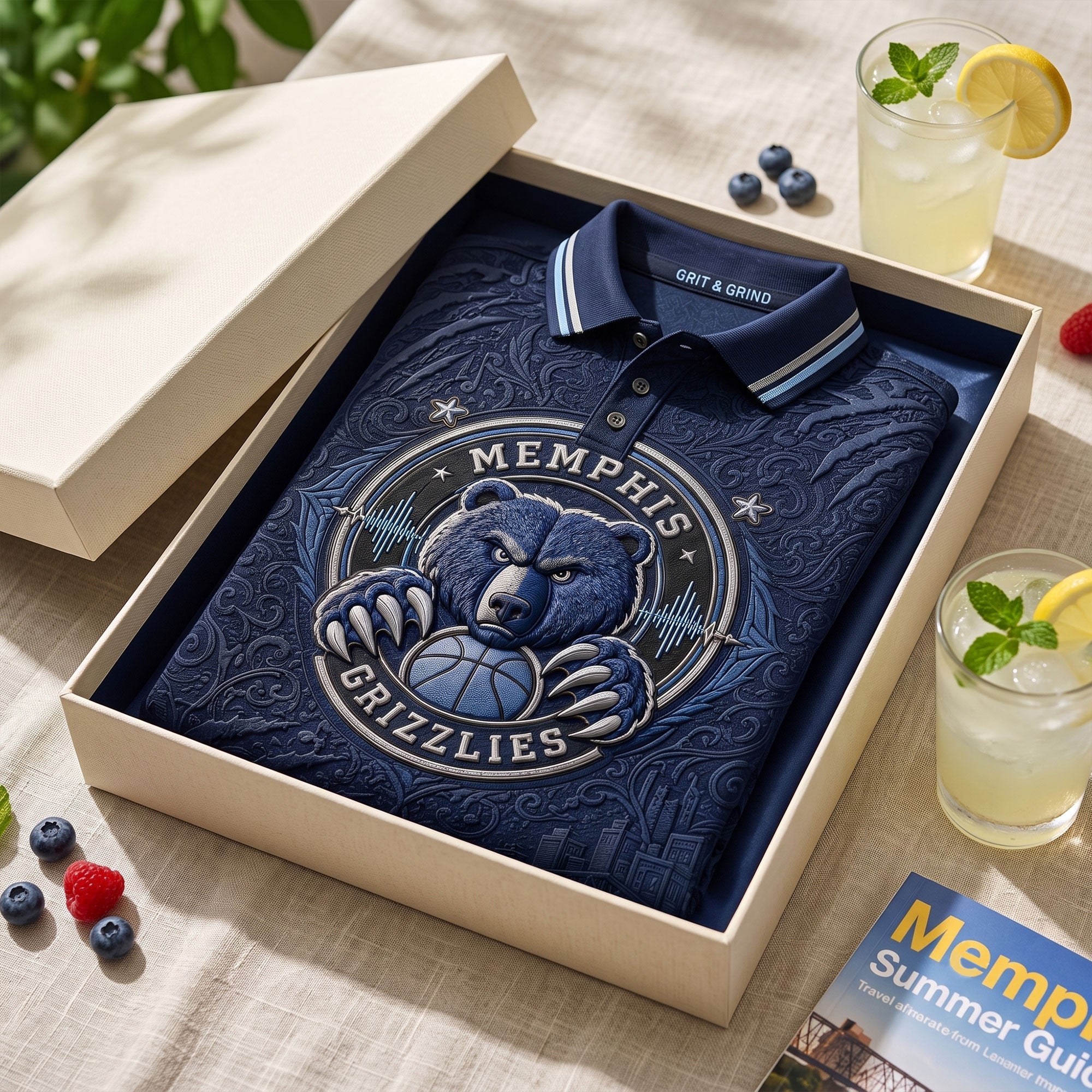 PREMIUM MPG EMBOSS POLO SHIRT DBD