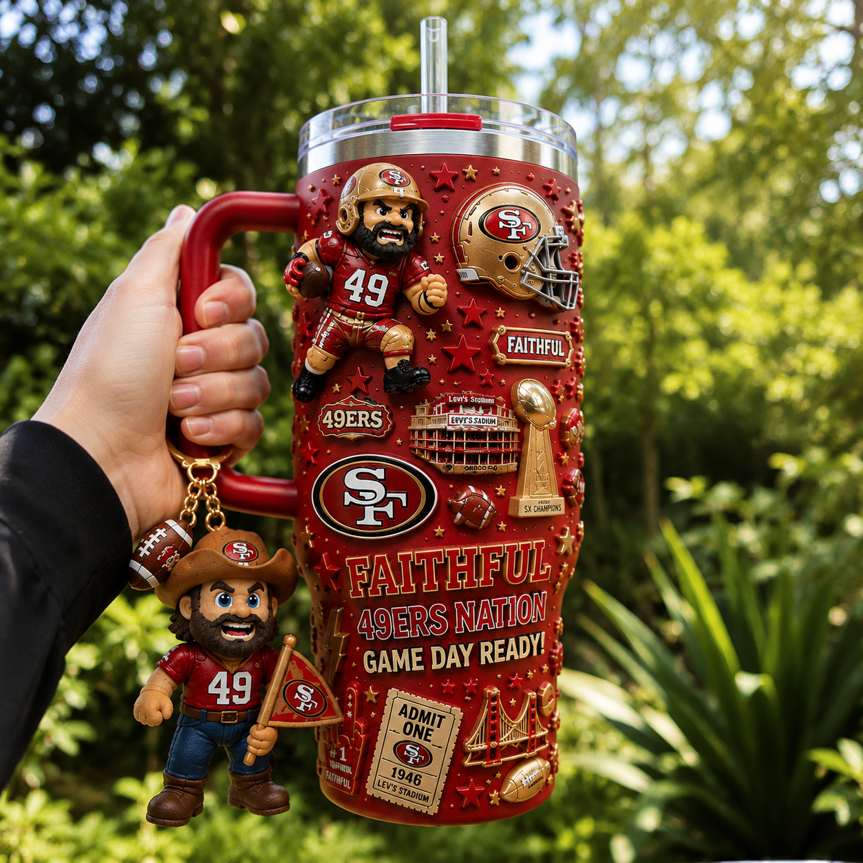 SF49 40oz Tumbler With Handle DNBN