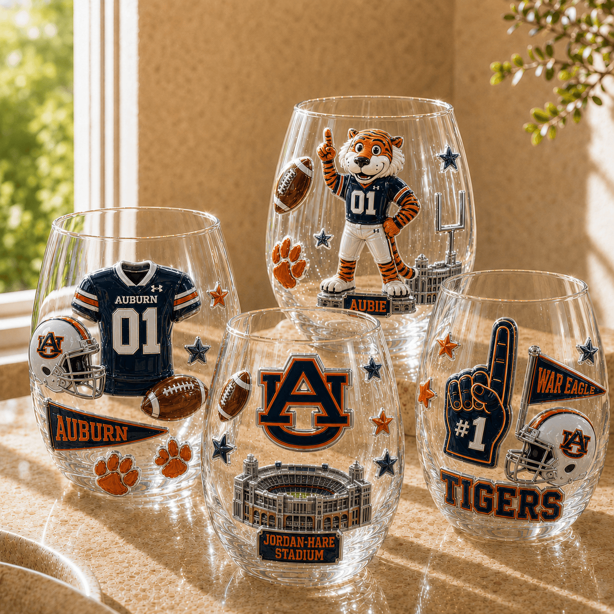 ABTG Stemless Glass Cup Set TMH